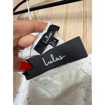 Lulus NWT  Loving Mentality White Tulle Beaded Strapless Midi Dress Bridesmaid S Photo 7