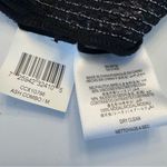 BCBG Max Azria Sequin Silk Blend Tunic Top Black Silver Medium Ash Photo 8