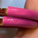 Christian Dior Dior 30 MONTAIGNE EARRINGS Gold-Finish Metal and Rani Pink Lacquer Photo 5
