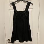 Show Me Your Mumu Black Satin Leather Like Pattern Sleeveless Shift Dress Photo 9