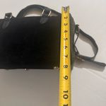 Street Level  Suede Crocodile embossed black leather crossbody bag Photo 13