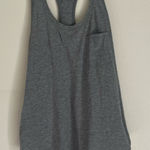 Lululemon  Grey Yogi Racerback III Front Pocket Tank Size Small Photo 0