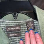 st. john's bay Green Striped Cropped Polo Shirt Photo 1