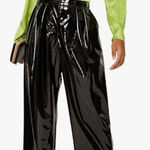 Ronny Kobo Kaira Satin‎ Open Back Top Green 4 Photo 0