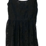 ZARA  TRF Black Lace Babydoll Mini Dress – Medium – Y2K Inspired Photo 0
