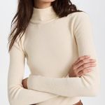 AYR  Cream Lightweight Visionary Turtleneck Sweater‎ Photo 0