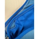 Fabletics  Sports Bra Criss Cross Back Support Athletic Workout Gym‎ Blue Size S Photo 4