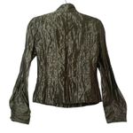 Worth Vintage Grey Long Sleeve Lagenlook Jacket Womens 0 Artsy 1980s Metallic Gray Photo 5