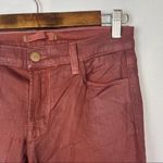 J Brand Full Length Maria Burgundy Red Coated Merlot Skinny Jeggings 27 Photo 3