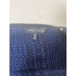 Ming Wang  Women Open Front Flounce Sleeve Geometric Studded Blue Black Blazer XL Photo 2