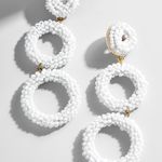 BaubleBar Capella Drop Earrings - White Photo 0