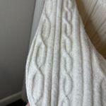 Alo Yoga  Ivory Cable Knit Winter Bliss Oversized Hoodie Photo 9