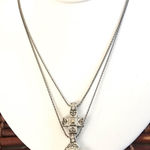 Brighton Double Strand Heart & Cross Pendant Necklace Photo 0