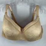 Cacique Lightly Lined Balconette Lace Covered Full Coverage Bra Size 44DDD Photo 2