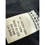 JudyP VNeck 3/4 sleeve Long Sleeve Solid Black Double Lined Basic Tee Size Small Photo 5