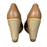 Bacio 61 Shoes Womens 9 W Wide Tan Espadrille Wedge Preppy‎ Neutral Minimalist Photo 6