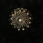 90’s/Y2K Vintage Teddy Faux Fur Black Long Sleeve Jacket Coat Rhinestone Button Size XL Photo 5