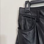 Abercrombie & Fitch Black The Skinny High Rise Faux Leather Jeans size 28 Photo 7