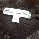 Heart and Soul Sweater dress with faux fur collar Size L Photo 1