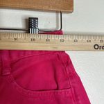 Bongo Vintage button fly pink denim jean shorts big logo on back size 5 Photo 5