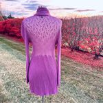 Dennis Basso  Lilac Open Front Cardigan Photo 7