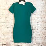 Likely Green Ver Manhattan Smooth Slim Short Sleeve Mini Dress Bodycon Size 4 Photo 2