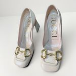 Gucci  Cream Horsebit Ballet Pump Flats Women's Heels Size 6 Photo 3