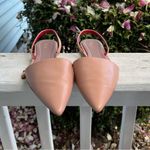 Diane Von Furstenberg pink Leather Kono Pointed Toe Flats Shoes Size 38 / 8 Photo 5