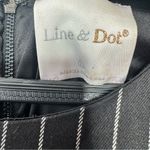 Line and Dot  black and white pinstripe drop waist dress size large Photo 2