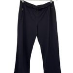 Athleta  Yoga Pants Wide Leg High Rise Stretchy Knit Dark Gray Womens MP Photo 0