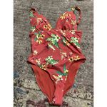 AQUA New. coral floral swimsuit. Retails $98 Photo 7