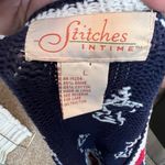 Vintage Stitches in Time Thick American Flag Cardigan Sweater Size L Photo 5
