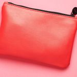 Ipsy Red Faux Leather Cosmetic Glam Bag Photo 6