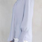 Lovestitch NWT Time Flies Silky Blouse Blue Boutique Photo 1