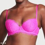 Victoria's Secret Victoria’s Secret DREAM ANGELS Lightly Lined Lace Demi Bra 34DD Pink Berry Photo 1
