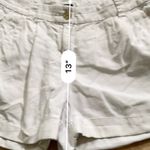 J.Crew Women’s Sz 4 White Linen Blend Twill Cuffed Shorts Photo 5