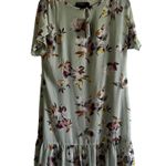 Ralph Lauren NWT Lauren Green Floral Crinkled Georgette A Line Dress Size 6 No Belt !! Photo 2