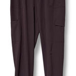 FREELY brown women's passage joggers medium moisture wicking cargo pockets relax Photo 0