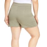 Leith Olive High Waist Pocket Shorts Photo 1
