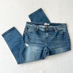 Kancan Piper Curvy Mid Rise Distressed Boyfriend Denim Jeans 16W KC8631M Photo 2