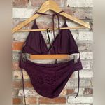 Mossimo Supply Co. Deep Purple Lace string Bikini Bathing suit Size L Size L Photo 4