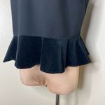 J.Crew  Peplum Top XL Womens Black Velvet Velour Hem V-Neck Sleeveless Layering  Photo 1