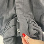 ZARA  Basic XS Coat Wool Blend Scrunched Funnel Neck Black Single Breasted Heavy Photo 1