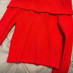 Forever 21 Red Off The Shoulder Sweater Photo 1