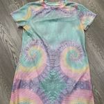 Bathing Suit Medium Tie Dye Swim Cover Up Short Sleeve T Shirt Photo 1
