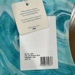 Ganni Bachelor Blue Resort Vacation Bikini Top Back Zip Water Tie-dye EU 40 US 8 Photo 2