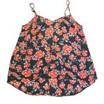 Torrid 2 2X Red Black Floral Hi Low Sheer Tank Top Photo 0