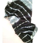 None Glittery Green Black White Tye Dye Scarf Photo 0
