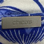 Chico's  So Slimming Girlfriend Crop Blue White Paisley Floral Denim Jeans Size 0 Photo 4