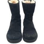 Uggs Womens Mayfaire Boots Suede Sheepskin Shearling Black 5 Photo 1